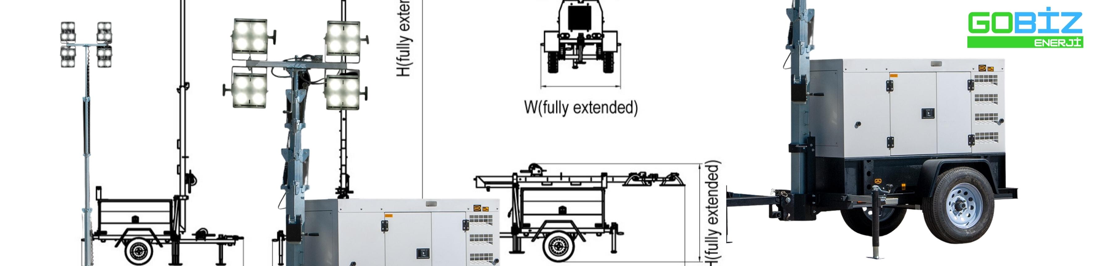 Lichtmast-Generator-Sets